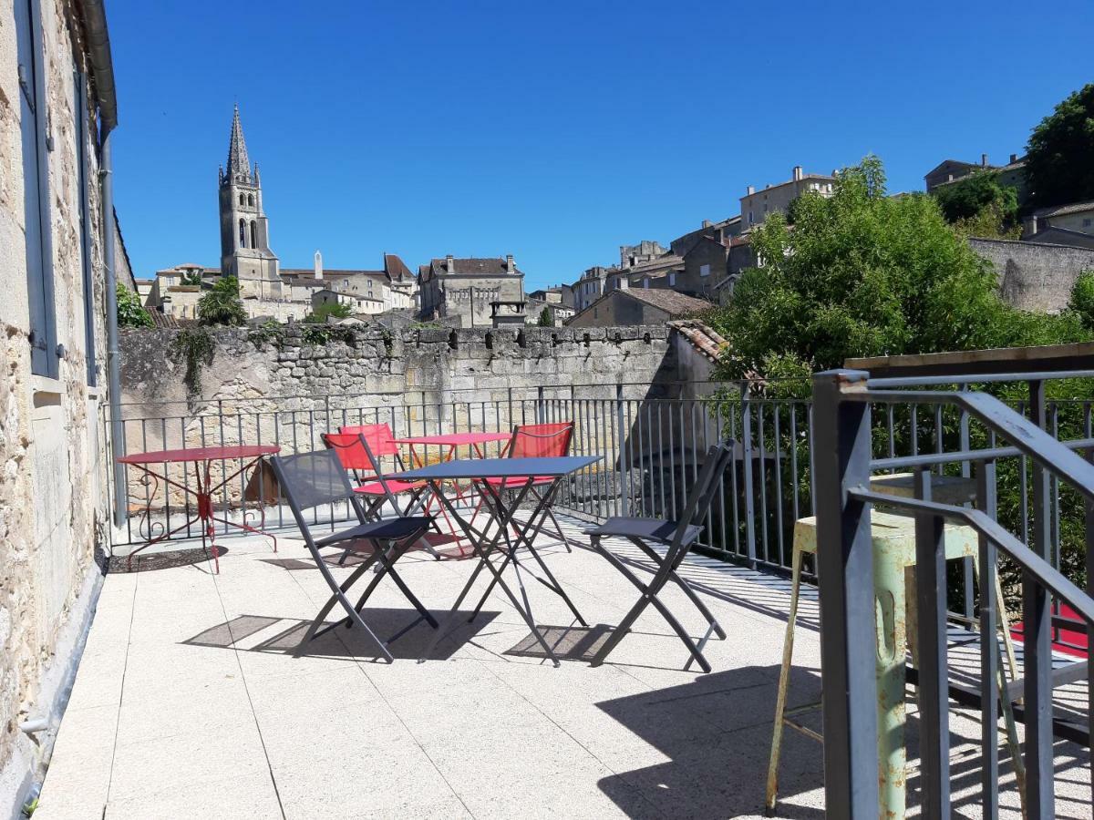 Les Logis Des Vignobles Saint Emilion En Duplex N 2 Avec Terrasse Leilighet Eksteriør bilde
